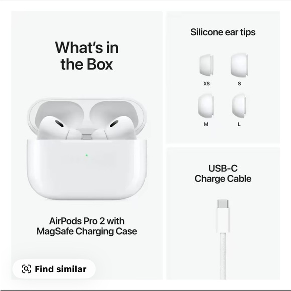 Apple AirPods Pro 2nd Gen with Charging Case - Picture 1 of 6